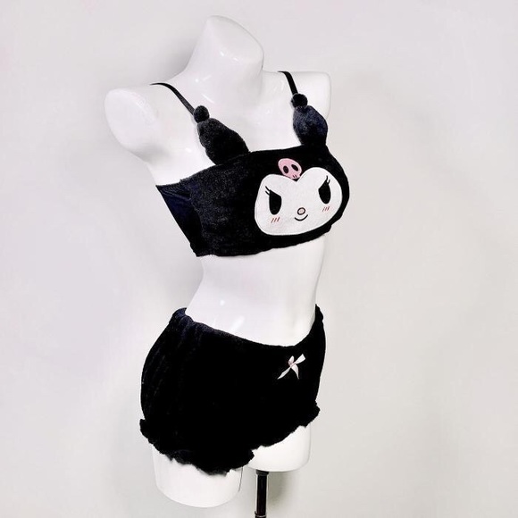 KUROMI LINGERIE PLUSH EAR SET - Picture 3 of 5